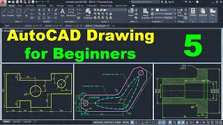 AutoCAD Drawing Tutorial for Beginners  5 [upl. by Ario]