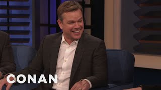 Matt Damon amp Tom Cruise Have Different Approaches To DeathDefying Stunts  CONAN on TBS [upl. by Nodyl970]