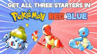 How to Get All 3 Starters  Pokémon Red amp Blue PrePlaythrough 1 [upl. by Aivatal]