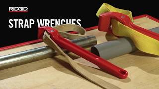 RIDGID® Strap Wrenches Features [upl. by Anaicilef]