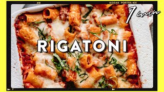 Cheesy Baked Rigatoni Pasta for Dinner Recipe amp Easiest Cleanup  HONEYSUCKLE [upl. by Kcirred]