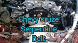 How to replace the serpentine belt on a chevy cruze [upl. by Cheslie618]