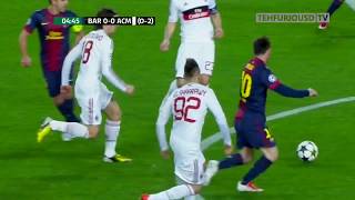 FC Barcelona vs AC Milan 40 Highlights with English Commentary UCL 201213 [upl. by Eeralav]