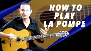 How To Play La Pompe Gypsy Jazz Rhythm  Gypsy Jazz Guitar Secrets [upl. by Ainitsirc852]