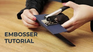 Custom Embosser Tutorial [upl. by Asilaj123]