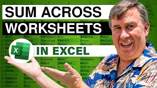 Excel  How To Get Sum From Multiple Sheets In Excel Using 3D Reference  Episode 1984 [upl. by Sible]