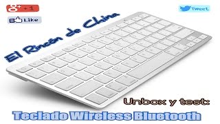 Teclado  Keyboard Wireless Bluetooth similar a los de Apple 13 en Aliexpress [upl. by Relyc675]