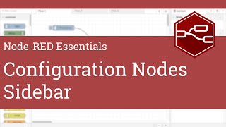 Configuration Nodes Sidebar  NodeRED Essentials [upl. by Ainessej]