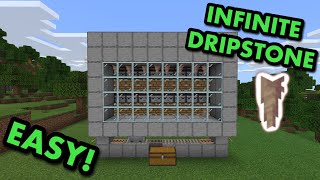 SIMPLE 121 AUTOMATIC DRIPSTONE FARM TUTORIAL in Minecraft Bedrock MCPEXboxPS4SwitchWindows10 [upl. by Ericha82]