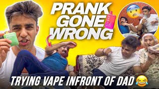 VAPE PRANK ON DAD 😂 [upl. by Emawk]