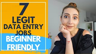 7 Legit Data entry jobs from home to make money online in 2024 BEGINNER FRIENDLY [upl. by Recnal]