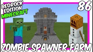 Zombie Spawner AFK amp XP Farm Tutorial Minecraft Bedrock EditionMCPE [upl. by Hein865]