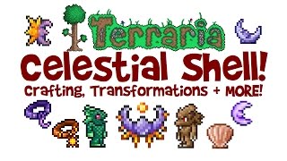 How to get Celestial Stone amp Shell in Terraria Moon amp Sun Stone Moon Charm amp Neptunes Shell [upl. by Narmak]