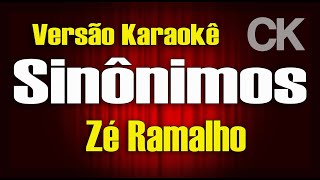 Zé Ramalho Sinônimos Karaokê [upl. by Porush]