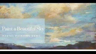 Pastel Painting Lesson How to Paint a Beautiful Sky and Clouds with Pastels [upl. by Maretz]