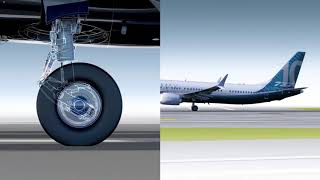 How the 737 MAX 10 landing gear works [upl. by Alleirbag]