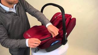 MaxiCosi  How to install the Footmuff CabrioFix baby car seat [upl. by Alphonsa]