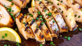 Perfect Juicy Grilled Chicken Recipe [upl. by Attelrak987]