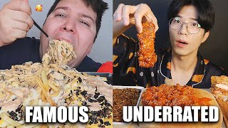 FAMOUS VS UNDERRATED MUKBANGERS compilation [upl. by Neirol624]