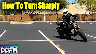 How To Turn ANY Motorcycle At A Slow Speed Tight Turn From A Stop [upl. by Edasalof]