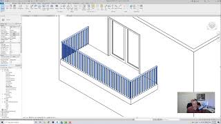 CREATING A BALCONY AND RAILING IN REVIT [upl. by Eico654]