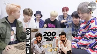 BTS Reaction to Nacho Nacho song from RRR Hindi Fanmade [upl. by Yhtir]