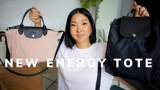 LONGCHAMP UNBOXING  NEW ENERGY TOTE amp BACKPACK [upl. by Fortunato800]