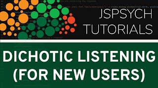 jsPsych Tutorial  Create a Dichotic Listening Task [upl. by Anallij870]