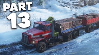 SNOWRUNNER Gameplay Walkthrough Part 13  SNOW DELIVERIES [upl. by Sillyrama]