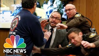 Larry Nassar Victims’ Father Tries To Attack Former Doctor In Court  NBC News [upl. by Irpak]