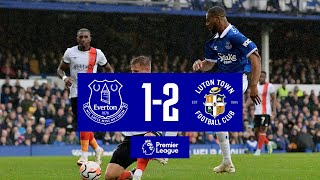 EVERTON 12 LUTON TOWN  Premier League highlights [upl. by Mauralia778]