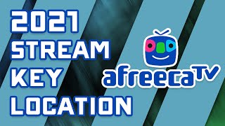 How to Find Your AfreecaTV Stream Key  2021 Tutorial [upl. by Doralin]