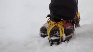 Winter skills 24 walking in crampons [upl. by Dranyam635]