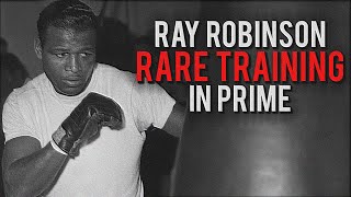 Sugar Ray Robinson RARE Training In Prime [upl. by Waldon720]