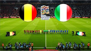 BELGIUM vs ITALY  UEFA NATIONS LEAGUE 202425 [upl. by Townshend]