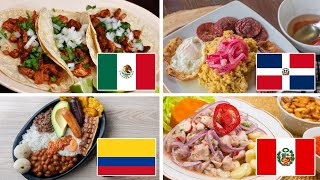 LA COMIDA TÍPICA DE CADA PAÍS DE LATINOAMÉRICA  ISO TOPS [upl. by Herold]