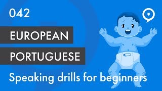 Learn European Portuguese Portugal  basic drill for beginners eu tu [upl. by Rockefeller]