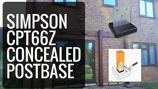 Simpson Concealed Post Base CPT66Z [upl. by Fortunio]