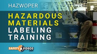 HAZWOPER Hazardous Materials Labeling Training from SafetyVideoscom [upl. by Elades747]