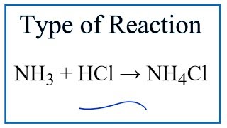 Type of Reaction for NH3  HCl  NH4Cl [upl. by Quenby]