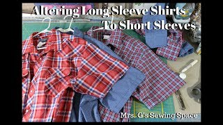 Altering Long Sleeves into Short Sleeves  TUTORIAL [upl. by Ayotal]