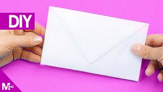 ► Como hacer un SOBRE CARTA de Papel en 5 MINUTOS 💌 [upl. by Ecinad352]