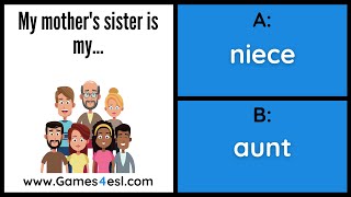 Family Members Quiz [upl. by Alesram]