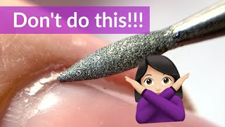 Mistakes in Dry Electric Nail File Manicure Russian Manicure [upl. by Orlanta]