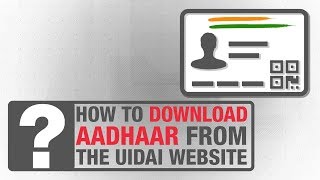 How to download Aadhaar from the UIDAI website [upl. by Ellerol70]