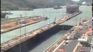 Panama Canal Miraflores locks timelapse 1 week compressed into 11 minutes [upl. by Anehta]