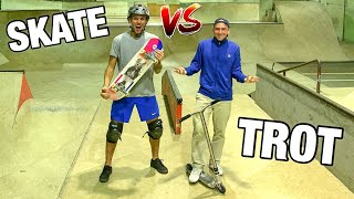 ON ÉCHANGE NOS SPORTS  4 TROTTINETTE VS SKATE Ft JosephGarbaccio [upl. by Aimahs]