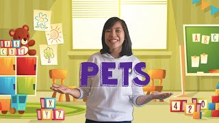 Pets  Preschool Lesson with Free Worksheet [upl. by Sane816]