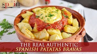 Authentic Spanish Patatas Bravas Recipe [upl. by Prissy]