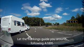 Moor Farm Roundabout Instructional video A19S to A189S [upl. by Chlo420]